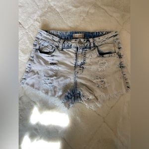 Size 27 Altar’d State Jean shorts distressed stone wash